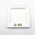 Disposable Biodegradable Bagasse Square Plates Natural Tableware For Restaurant, Party, Wedding